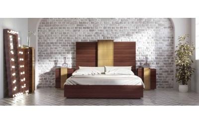 Dormitorio de matrimonio contemporáneo de Franco Furniture colección Volumen 13