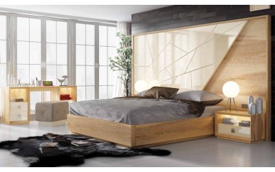 Dormitorio de matrimonio contemporáneo de Franco Furniture colección Volumen 47