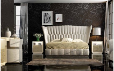 Dormitorio de matrimonio contemporáneo de Franco Furniture colección Volumen 52