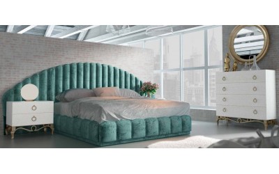 Dormitorio de matrimonio contemporáneo de Franco Furniture colección Volumen 65