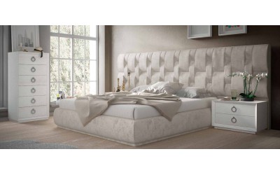 Dormitorio de matrimonio contemporáneo de Franco Furniture colección Volumen 68