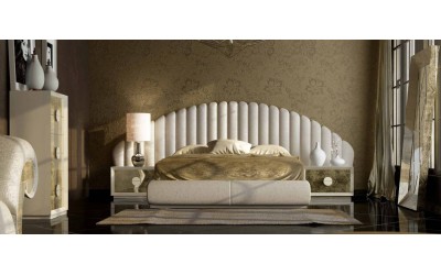 Dormitorio de matrimonio contemporáneo de Franco Furniture colección Volumen 70