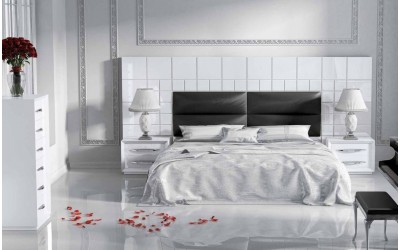 Dormitorio de matrimonio contemporáneo de Franco Furniture colección Volumen 76