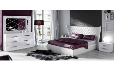 Dormitorio de matrimonio contemporáneo de Franco Furniture colección Volumen 83