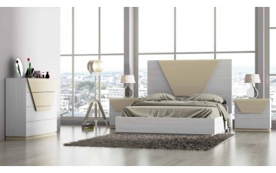 Dormitorio de matrimonio moderno de Franco Furniture colección Volumen 87