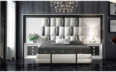 Dormitorio de matrimonio contemporáneo de Franco Furniture colección Volumen 101