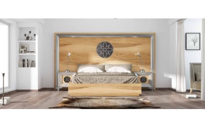 Dormitorio de matrimonio contemporáneo de Franco Furniture colección Volumen 103