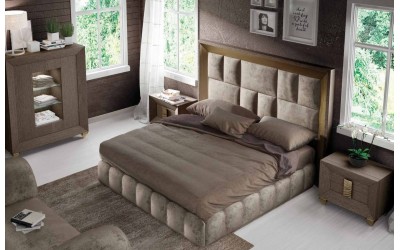 Dormitorio de matrimonio contemporáneo de Franco Furniture colección Volumen 111