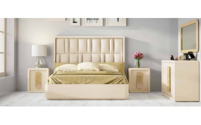Dormitorio de matrimonio contemporáneo de Franco Furniture colección Volumen 169