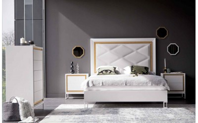 Dormitorio matrimonio de estilo clásico colección Alba 02 de la marca Monrabal Chirivella