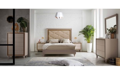 Dormitorio de matrimonio clásico Monrebal Chirivella modelo alba 04 en valencia