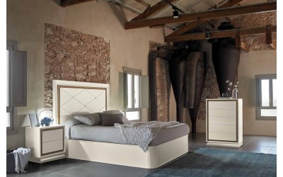 Dormitorio matrimonio de estilo clásico colección Alba 07 de la marca Monrabal Chirivella