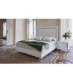Dormitorio neoclásico matrimonio Alba 11 color Blanco y Gris