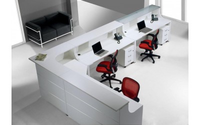 Mueble mostrador rincón oficina modelo Euro de euromoft en valencia