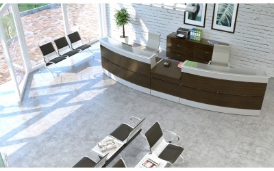 Mueble mostrador oficina modelo Isla de euromoft valencia