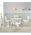 Mesa cocina extensible moderna cristal modelo Génova