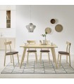 Mesa cocina extensible moderna cristal modelo Nora