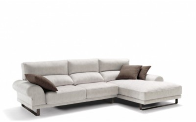 Sofá moderno con chasielongue modelo Loewe asientos fijos de la marca Divani Star