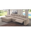 Sofá asientos relax eléctrico Elegant con chaiselongue