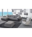 Sofá Ibiza con chaiselongue y asientos deslizantes
