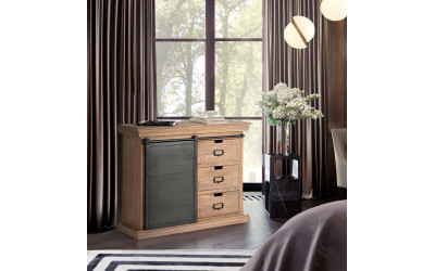 mueble cómoda rústico industrial 6087 salón comedor Giner Colomer-1