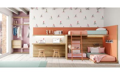 Dormitorio juvenil moderno 08 Lagrama Valencia