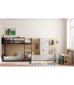 Dormitorio juvenil con litera, armario y escritorios Lagrama 14