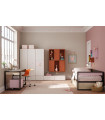 Dormitorio juvenil compacto con amplios armarios Lagrama 16
