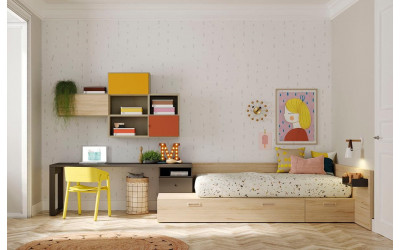 Dormitorio juvenil moderno 25 Lagrama Valencia
