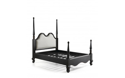 mueble cama rústico vintage negra moycor  148159