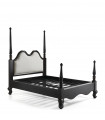Cama de matrimonio Negra 148159