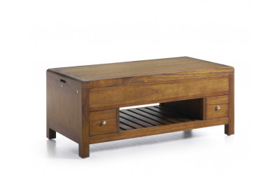 mueble mesa de centro rústica industrial moycor  301559