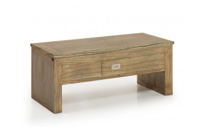 mueble mesa de centro rústica industrial moycor  302014