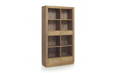 mueble librería rústico industrial moycor  302003