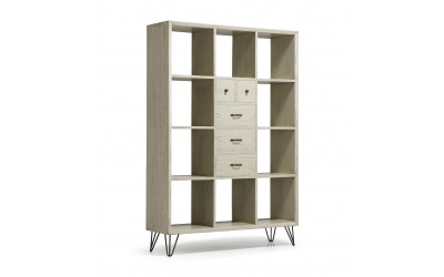 mueble librería rústico industrial moycor 309107