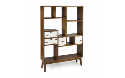 mueble librería rústico industrial moycor 310006
