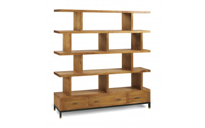 mueble librería rústico industrial moycor 315014