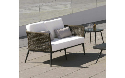 Sofá de exterior para terrazas modelo Roma de Arkimueble Valencia