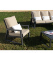 Sillón modelo Lagos acabado Antracita para exteriores