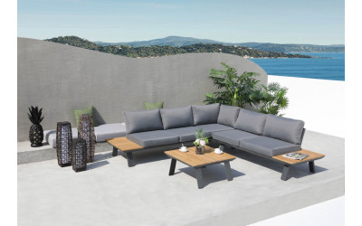 Sofá rinconera de exterior para terrazas modelo Lagos de Arkimueble Valencia
