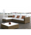 Sofá con chaiselongue de jardín modelo Dakar 136