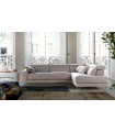 Sofá chaiselongue terminal moderno Fusion con asientos deslizantes