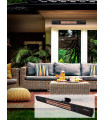 Estufa a pared para exterior modelo Heat Music 768191