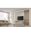 Mueble televisión moderno panel trasero de listones New royal 21