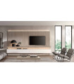 Mueble salón moderno en Olmo gris detalles Blancos New Royal 37