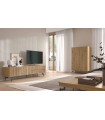 Mueble televisión moderno frentes diseño franjas New Royal 38