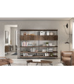 Mueble librería moderna de estilo industrial New Royal 104