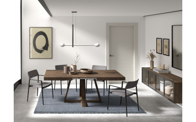 Mesa comedor extensible moderna New Royal 113