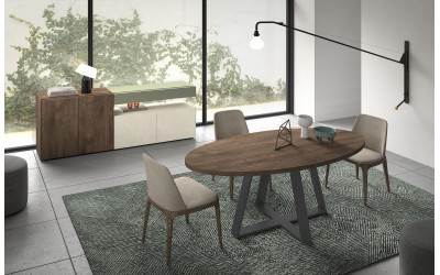 Mesa de comedor moderno colección New Royal 117 de Muebles Kazzano