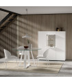 Mueble mesa comedor con tapa de cristal New Royal 119